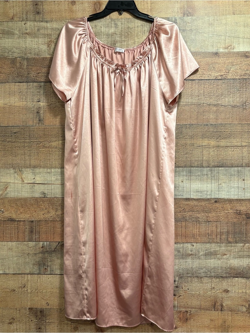 Kouaer Women’s 2XL Pink Silky Nightgown | Plus Size Sleepwear EUC